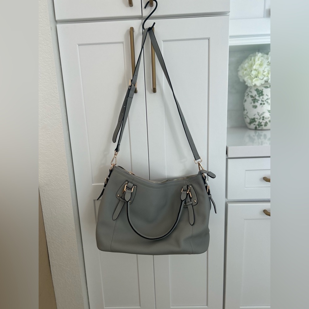 Kattee Leather Tote Crossbody Purse